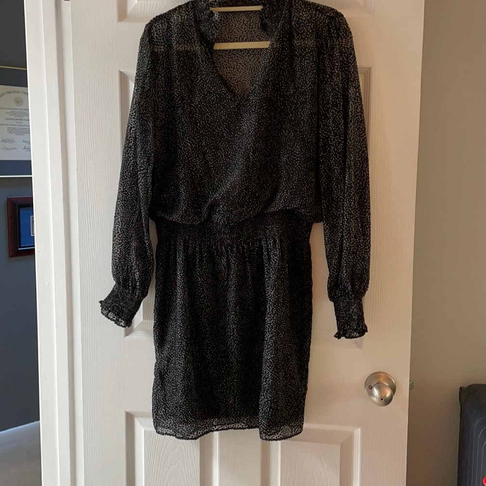 NWOT whbm sheer dress with cami. M